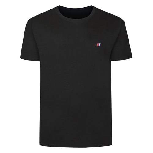 Bigdude Embroidered Logo T-Shirt Black Tall