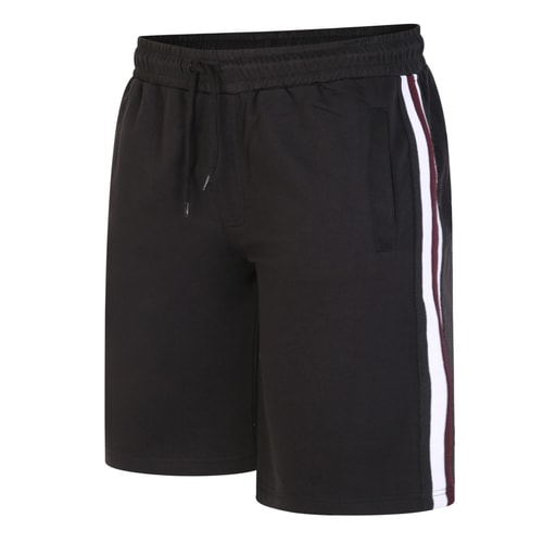 Bigdude Jogger Shorts With Side Tape Black