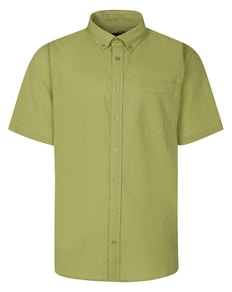 Bigdude Easy Iron Seersucker Shirt Sage Tall