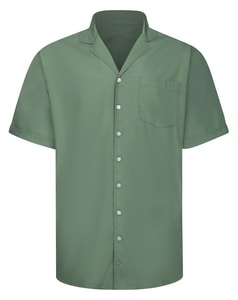 Bigdude Relaxed Collar Rayon Shirt Sage Green