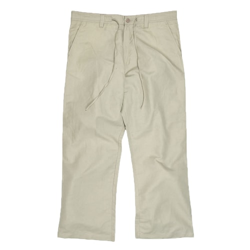 Ed Baxter Beige Linen Trousers
