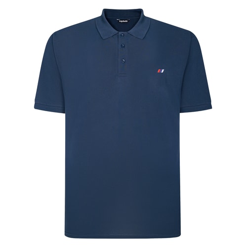 Bigdude Embroidered Logo Polo Shirt Navy