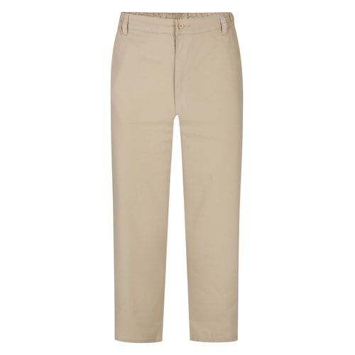Bigdude Elasticated Waist Chino Trousers Sand