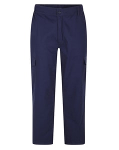 Bigdude Elasticated Waist Cargo Trousers Navy