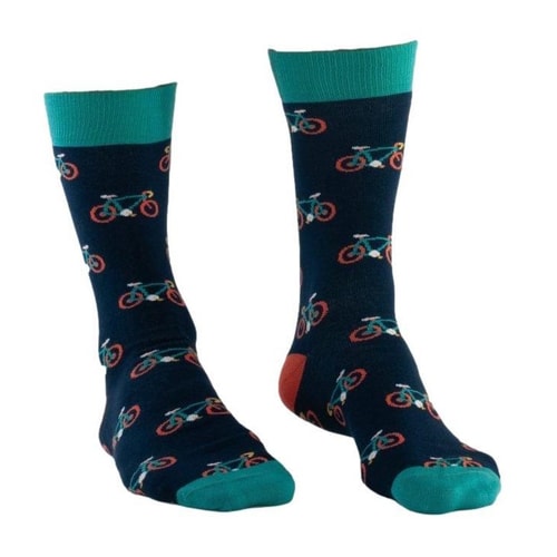 Doris & Dude Bikes Print Socks Navy