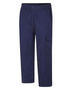 Bigdude Elasticated Waist Cargo Trousers Navy Tall