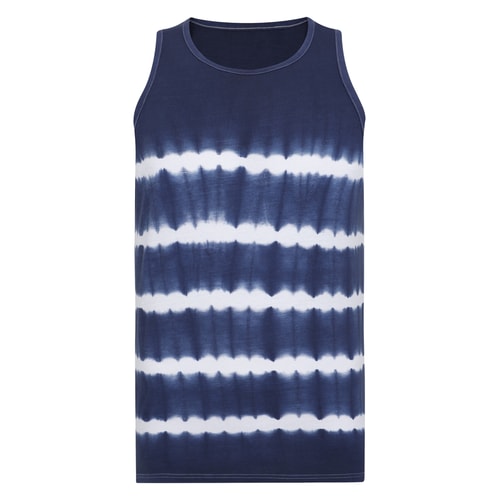 Bigdude Tie Dye Vest Cobalt Blue