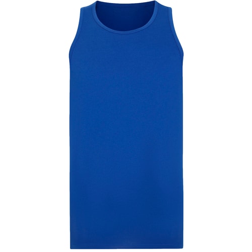 Bigdude Plain Vest Royal Blue Tall