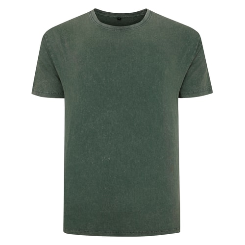 Bigdude Acid Wash T-Shirt Dark Green