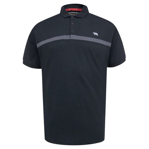 D555 Stafford Short Sleeve Polo Shirt Black