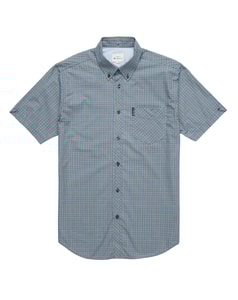 Ben Sherman Mini Gingham Short Sleeve Shirt Lilac 