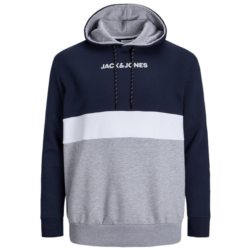 Jack & Jones Colour Block Hoody Navy Blazer