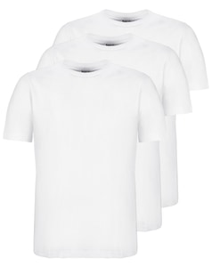Bigdude 3 Pack Plain T-Shirts White