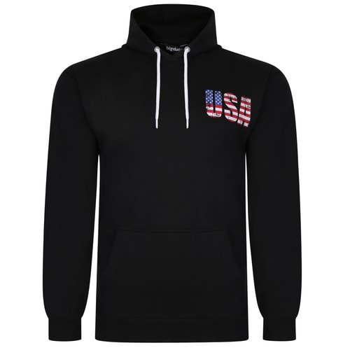 Bigdude USA Print Hoody Black