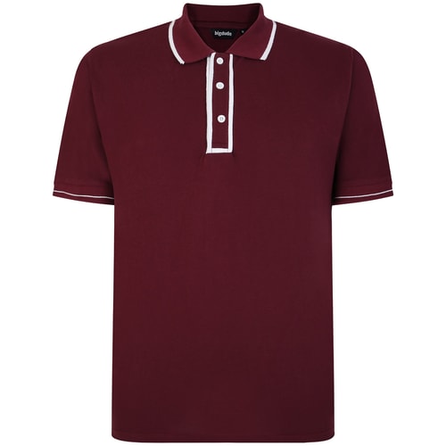 Bigdude Original Tipped Polo Shirt Burgundy
