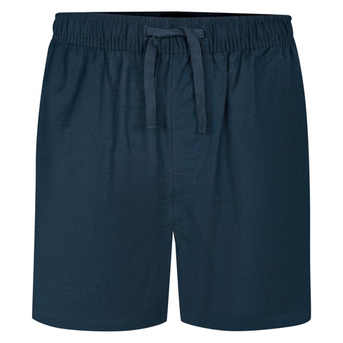 Bigdude Linen Mix Shorts Navy