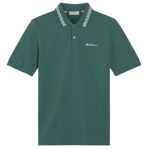 Ben Sherman Interest Collar Polo Teal