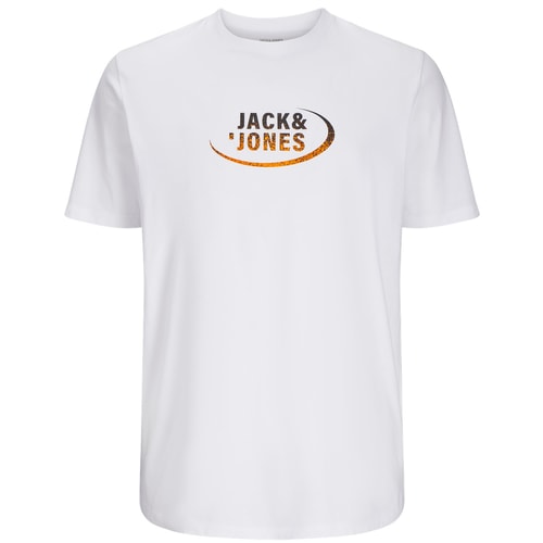 Jack & Jones Crew Neck Printed T-Shirt Bright White