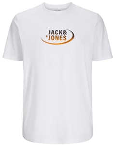 Jack & Jones Crew Neck Printed T-Shirt Bright White