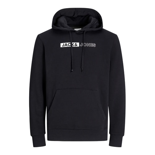 Jack & Jones Logo Sweat Hoodie Play Black