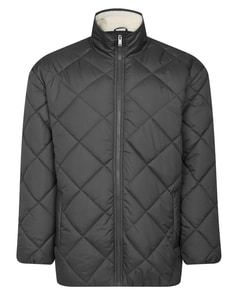Bigdude Quilted Zip Jacket Dark Charcoal