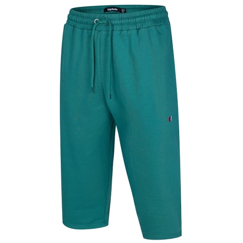 Bigdude 3/4 Length Joggers With Logo Teal