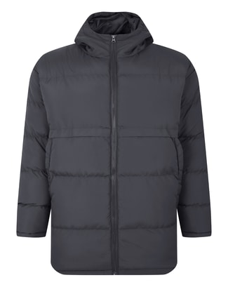 Bigdude Warm Puffer Jacket Charcoal