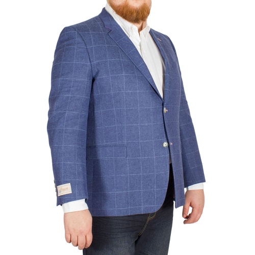 Hugo James Austria Blue Check Blazer