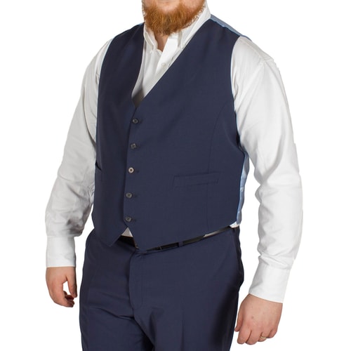 Hugo James Hazan Waistcoat Midnight Blue