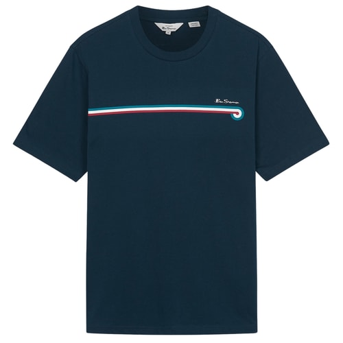 Ben Sherman Core Stripe Tee Dark Navy