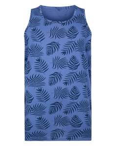 Bigdude Allover Print Vest Dusty Blue