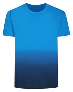 Bigdude Ombre T-Shirt Bright Blue/Navy
