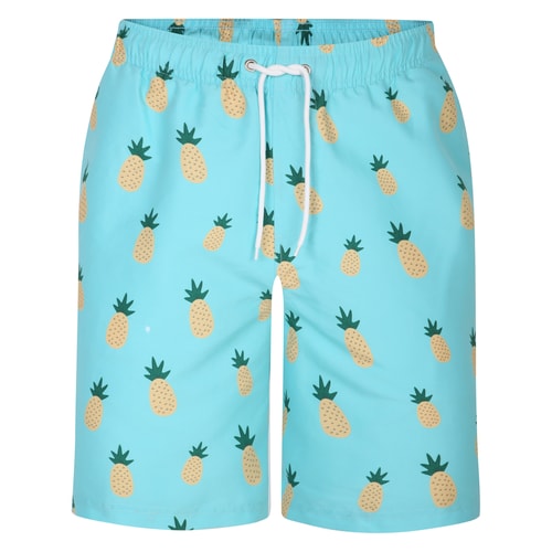 Bigdude Pineapple Print Swim Shorts Turquoise