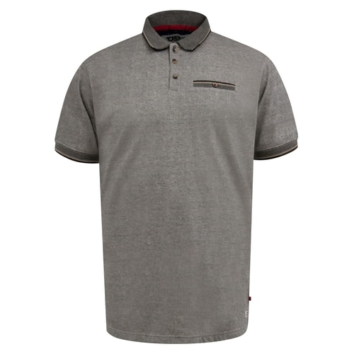 D555 Holyhead Textured Polo Shirt Stone