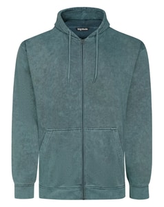 Bigdude Acid Wash Hoodie Dark Petrol
