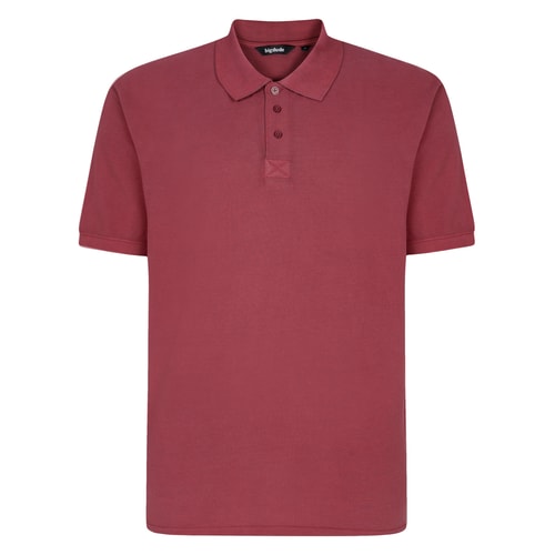 Bigdude Heavy Garment Dye Polo Burgundy