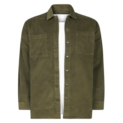 Bigdude Corduroy Shacket Dark Olive