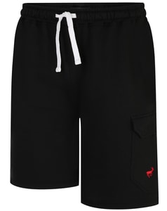 Bigdude Fleece Cargo Shorts Black