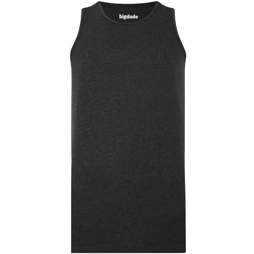 Bigdude Plain Vest Charcoal