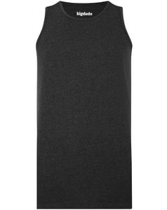 Bigdude Plain Vest Charcoal