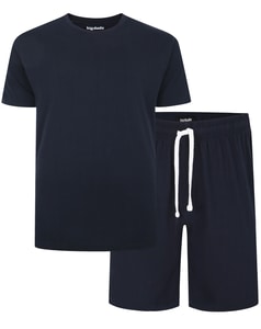 Bigdude Short Sleeve Pyjama Set Navy