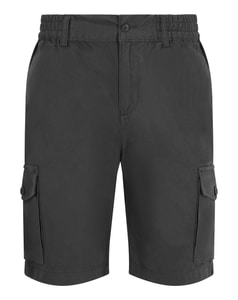 Bigdude Elasticated Waist Cargo Shorts Charcoal