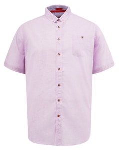 D555 Clarke 2 Linen Short Sleeve Shirt Pink