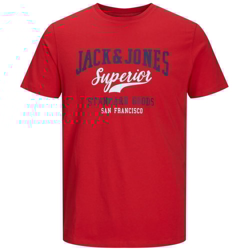 Jack & Jones Superior Logo T-Shirt True Red 
