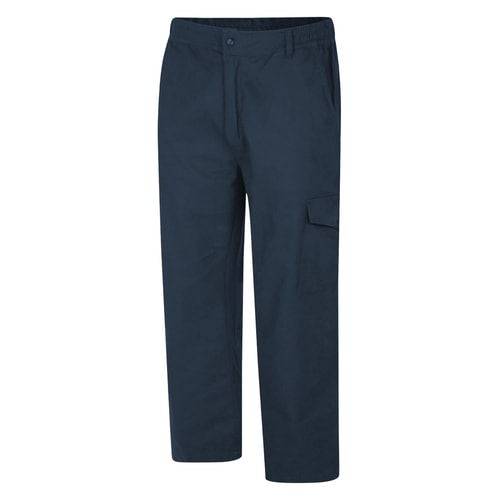 Bigdude Elasticated Waist Cargo Trousers Dark Navy