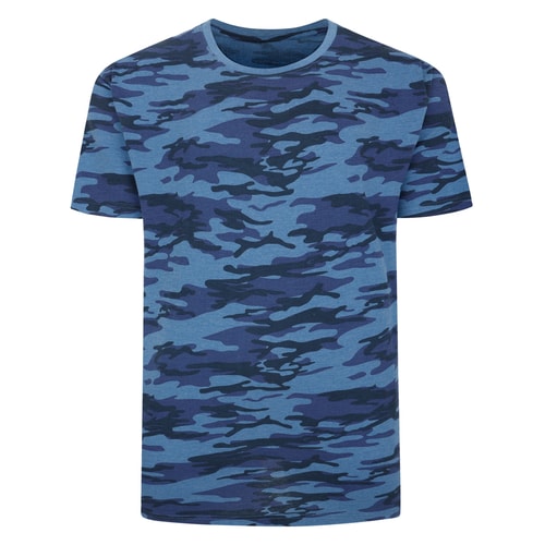 Bigdude Camo T-Shirt Navy