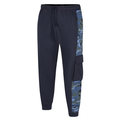 Bigdude Camo Trim Cargo Joggers Navy