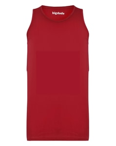 Bigdude Plain Vest Pepper Red
