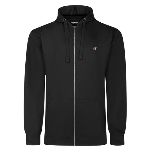 Bigdude Super Lightweight Full Zip Hoody With Logo Black