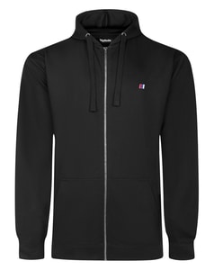 Bigdude Super Lightweight Full Zip Hoody With Logo Black